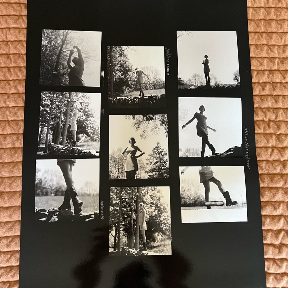 RARE Taylor Swift folklore “Still On That Tightrope” lithograph poster